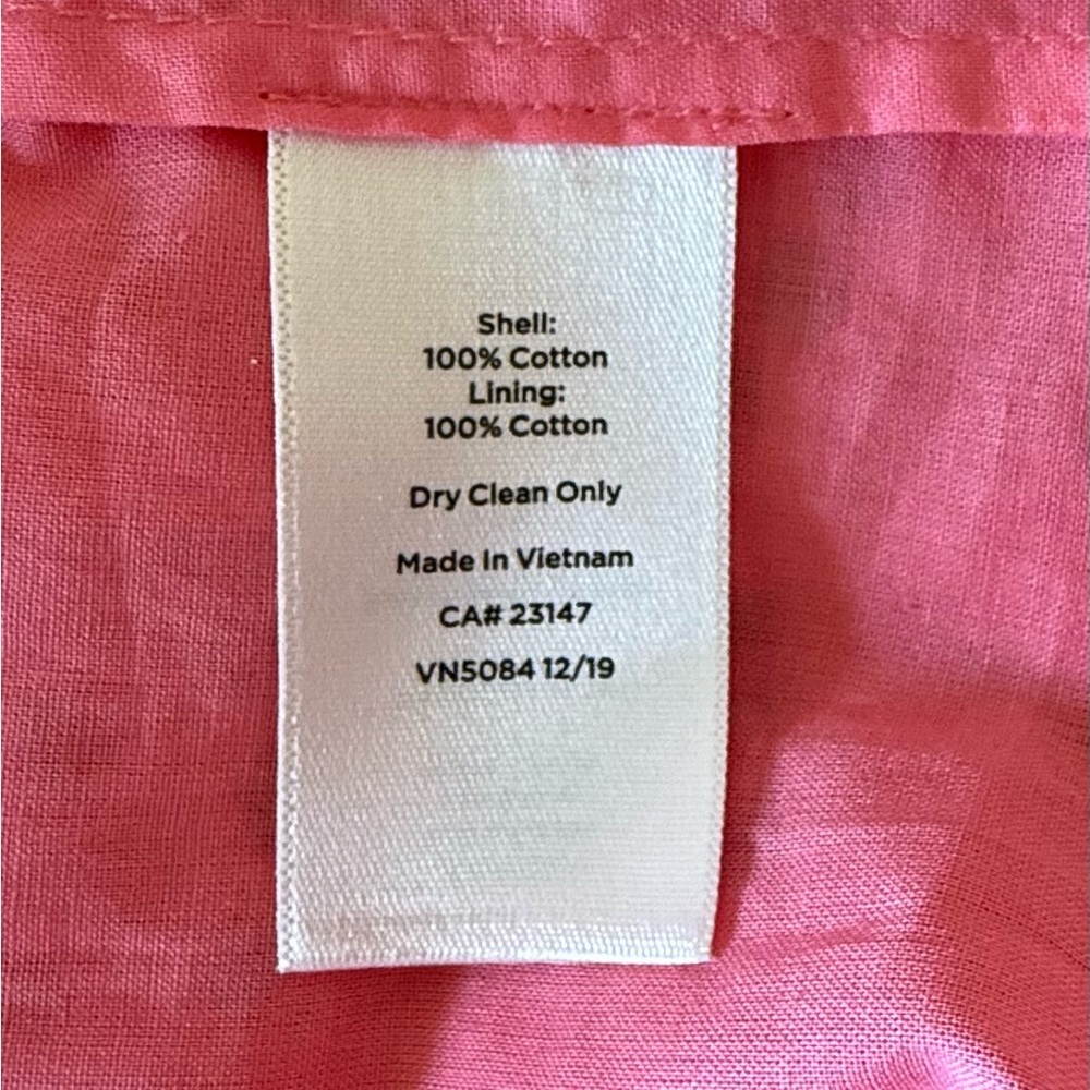 Talbots Eyelet Pineapple Scoop Neck Dress Pink 10 - Picture 7 of 7
